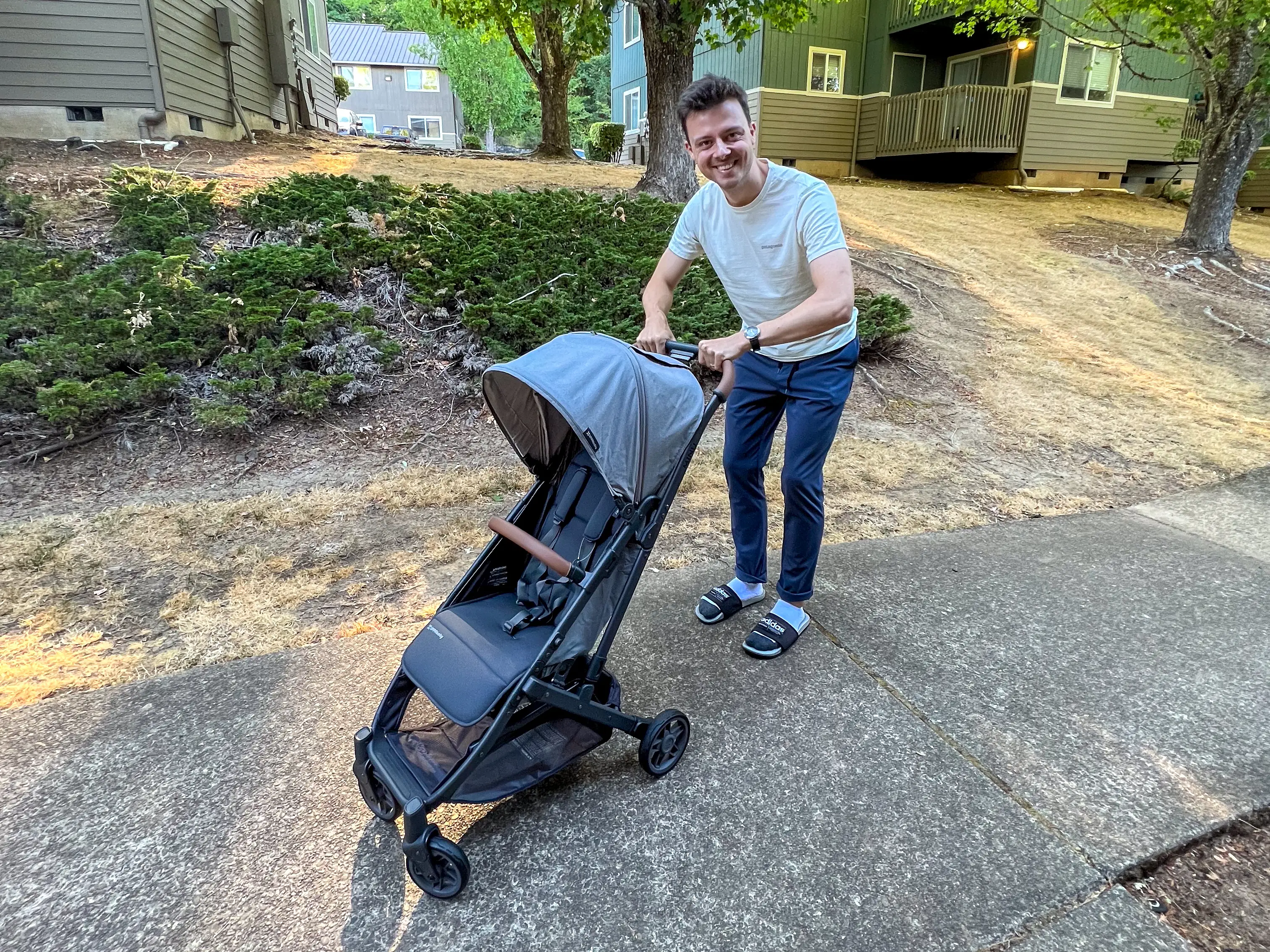 Alex with a stroller